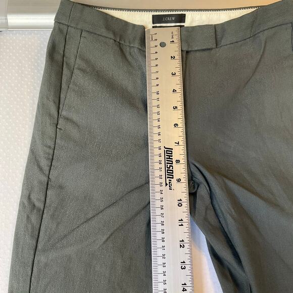 J.Crew Women Dress Pants Ryder  size 0 US Gray Mid Rise Slim Leg - Picture 6 of 9